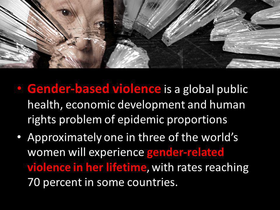 Violence against women: a ‘global health problem of epidemic proportions’
